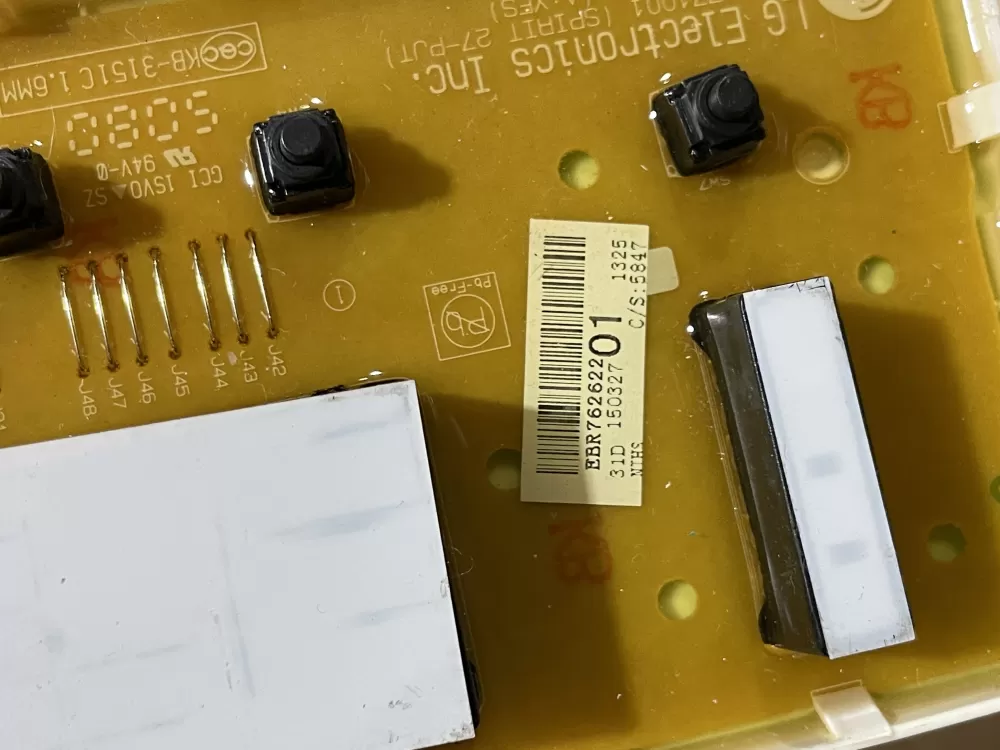 LG EBR76262201 EBR75446006 Washer Control Board AZ85214 | Wmv359