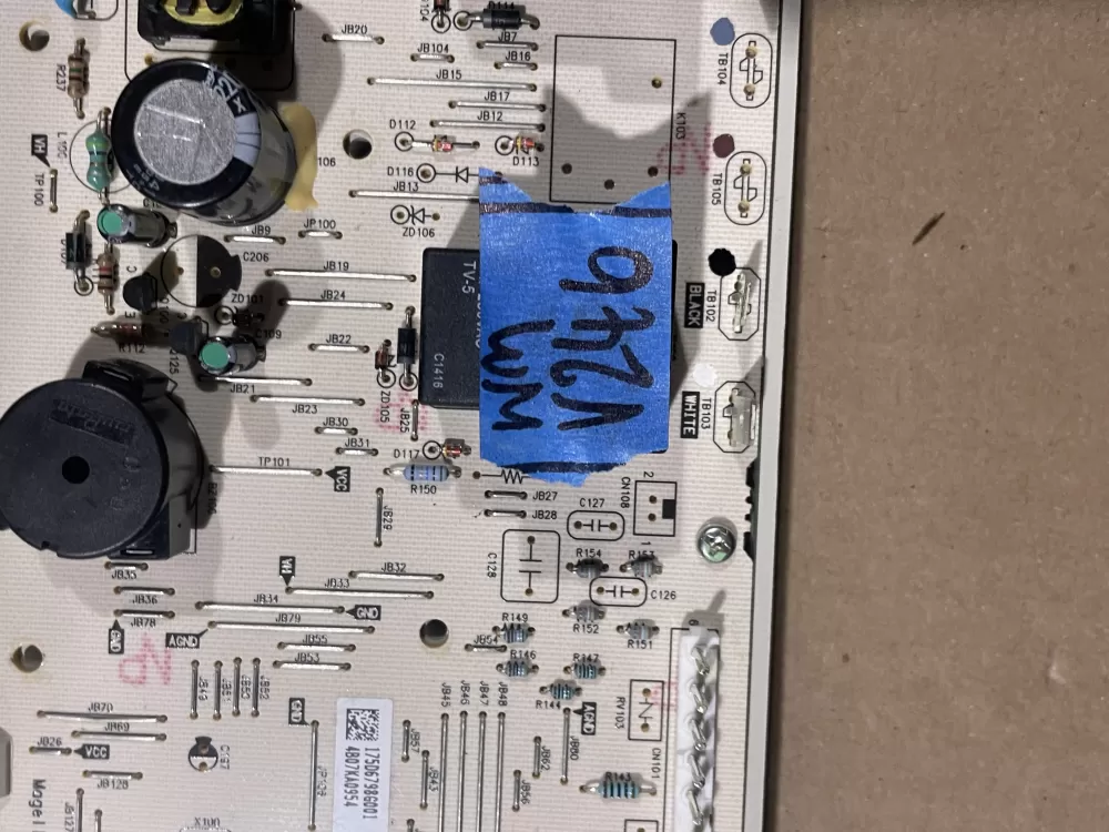 GE 175D6798G001 WE04M10011 Dryer Control Board AZ97184 | Wmv246