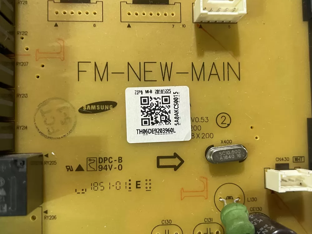 Samsung DE92-020396 Oven Control Board AZ159901 | Wm532