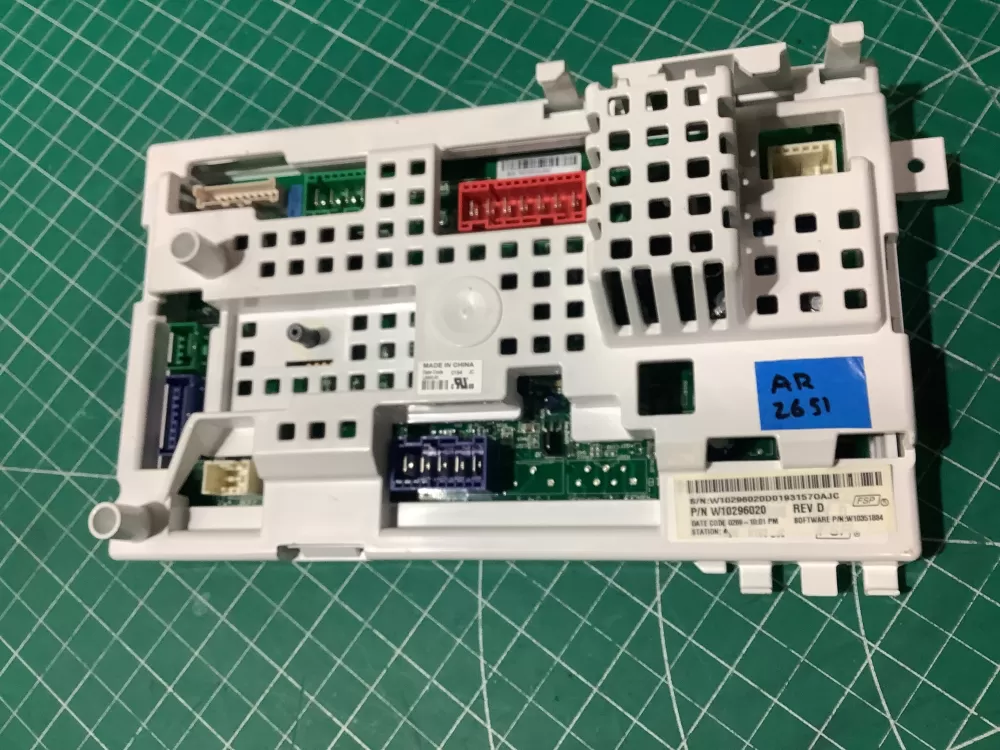 Maytag W10296020 W10296105 W10393448 Washer Board Control AZ193934 | AR2651