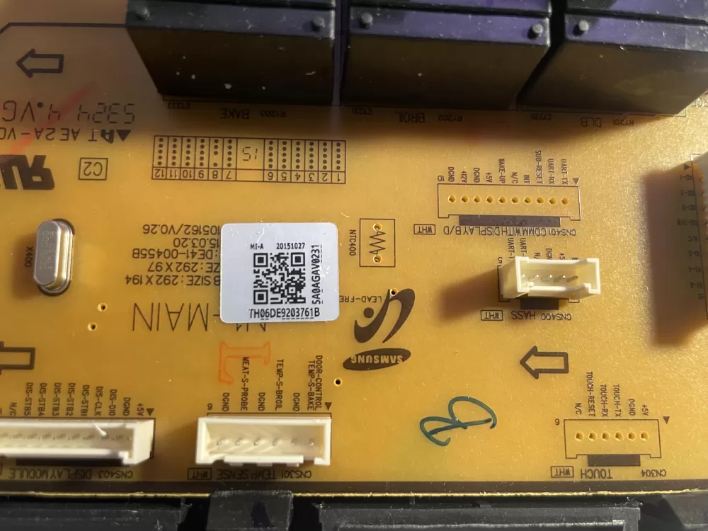 Samsung DE92-03761B Oven Control Board AZ196885 | Wmv888