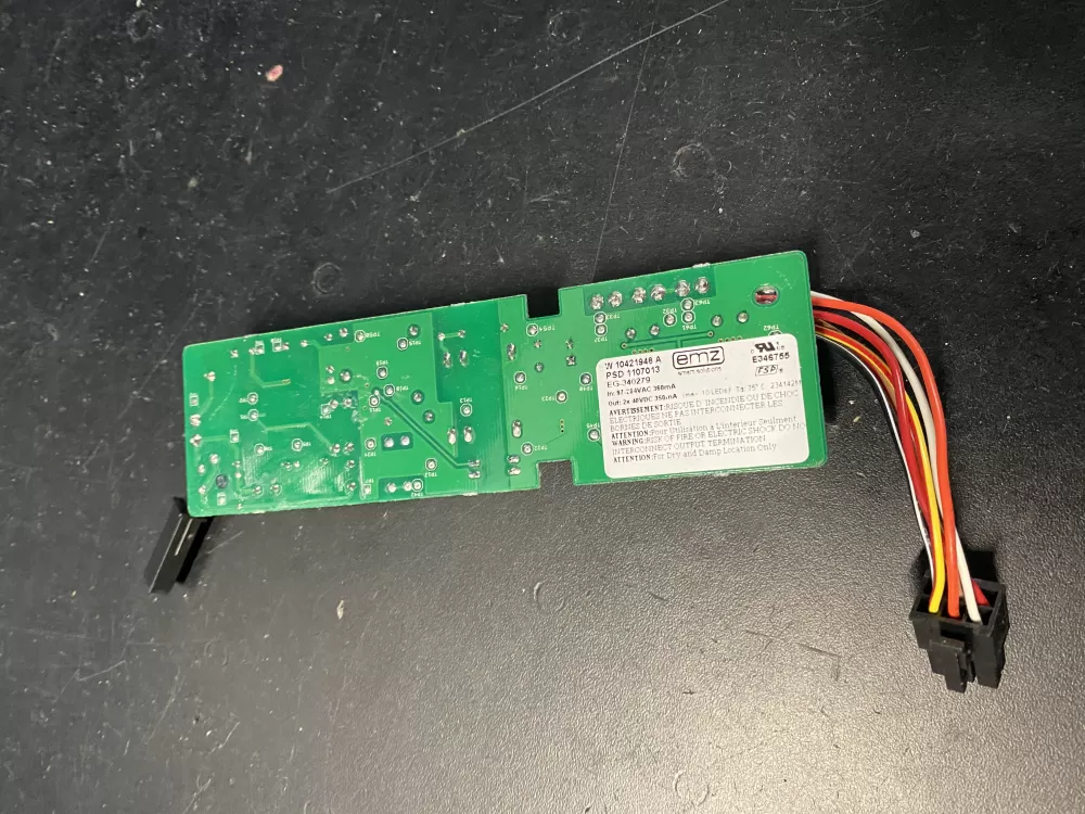 Whirlpool W10306786 Refrigerator LED Inverter Board Box AZ18629 | BK1427