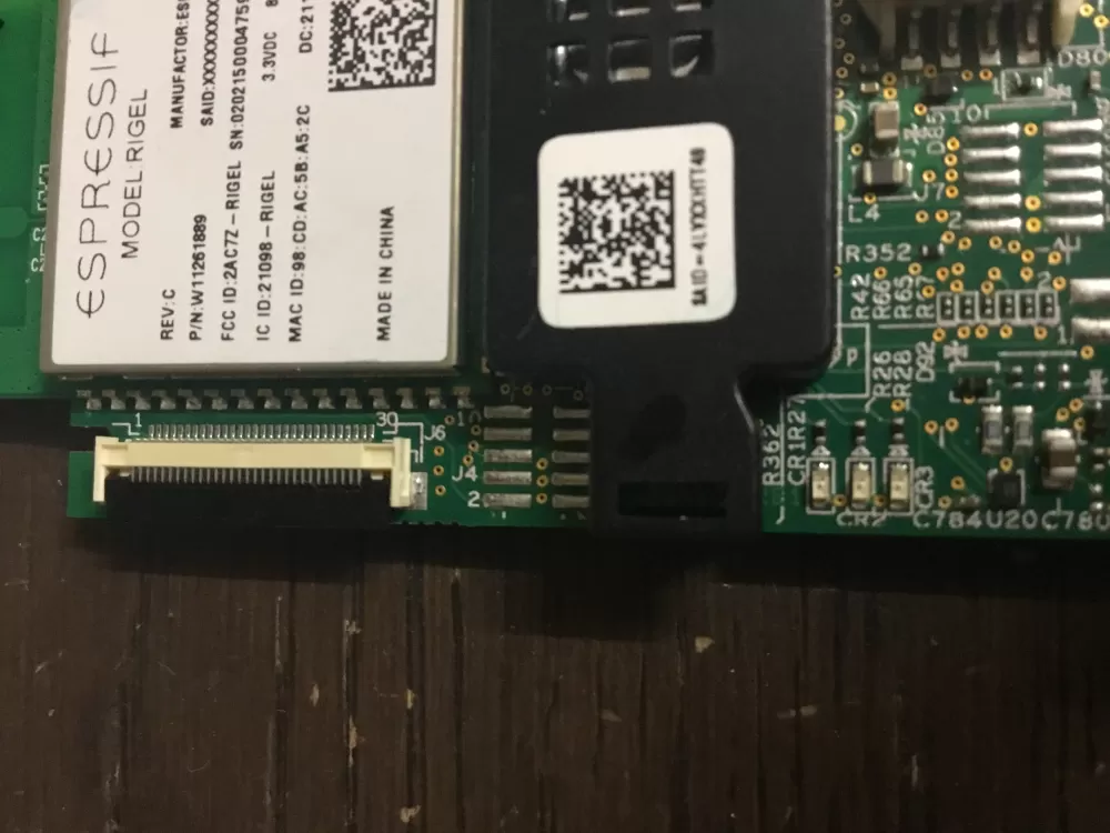 Whirlpool W11261889 Washer Or Dryer Bluetooth Control Board AZ16538 | NR208