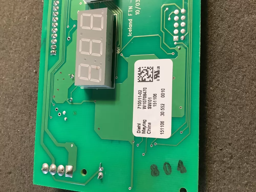 Maytag W10799818 W10708470 Refrigerator Control Board AZ119484 | NR2196