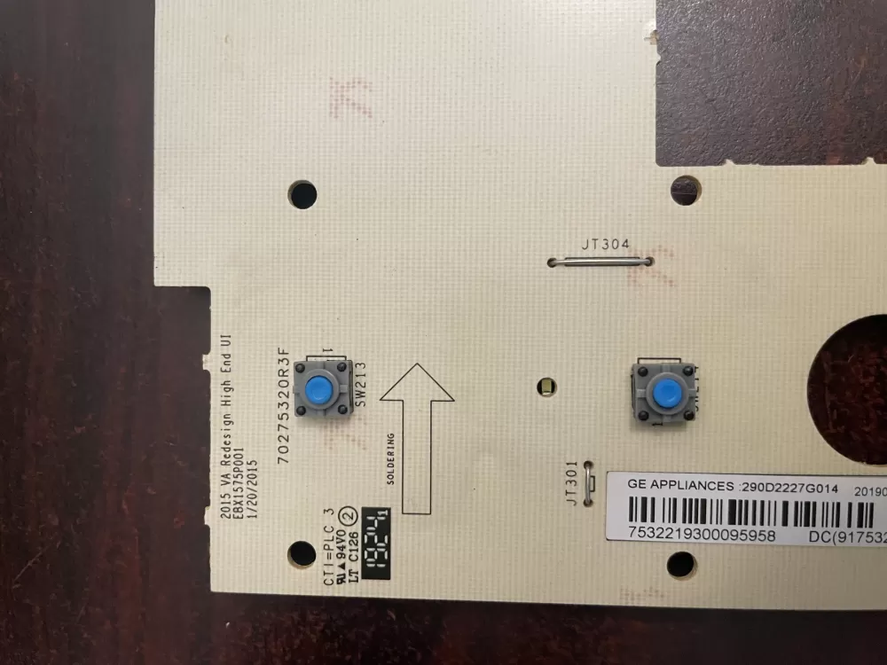 GE 290D2227G014 Washer Control Board AZ103706 | KM466