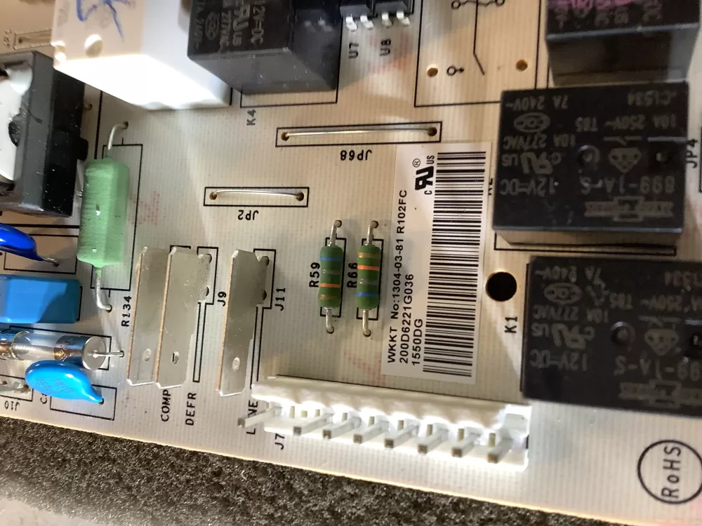 GE EBX1110P002 200D6221G036 Refrigerator Control Board AZ110668 | NR545