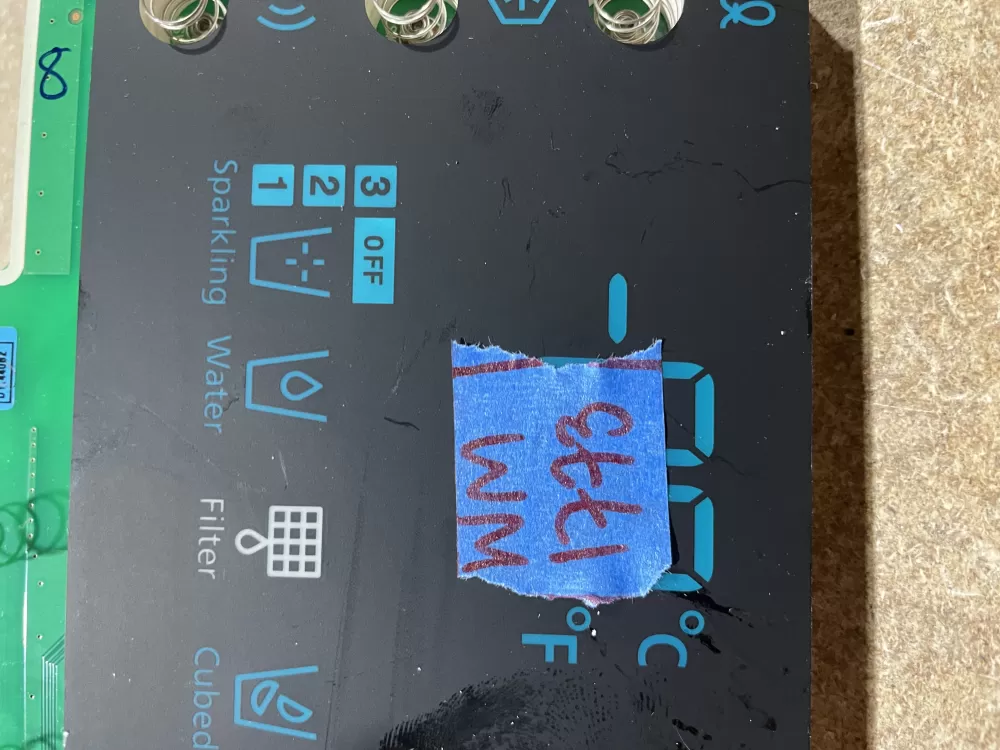 Samsung DA92 00649A Refrigerator Control Board Dispenser AZ75979 | W1773