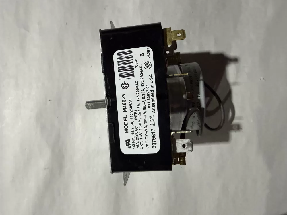Whirlpool  Maytag  Roper  Amana  Admiral  Estate  Magic Chef  Inglis WP3979617  AP6009055  3979617  8299782  921240  PS11742197  014-63057 Dryer Timer