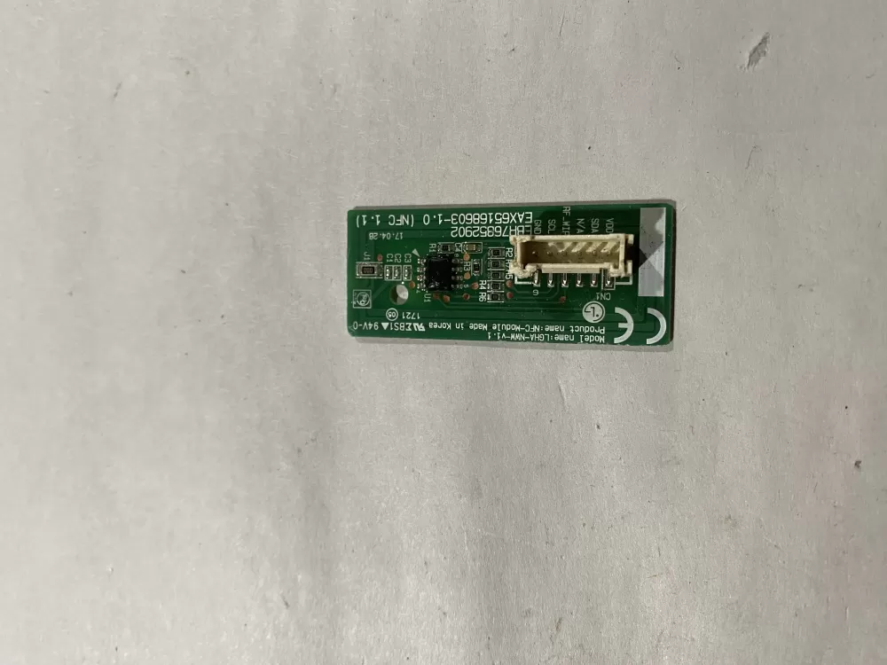 LG EBR76852902 Dishwasher NFC Module Part#