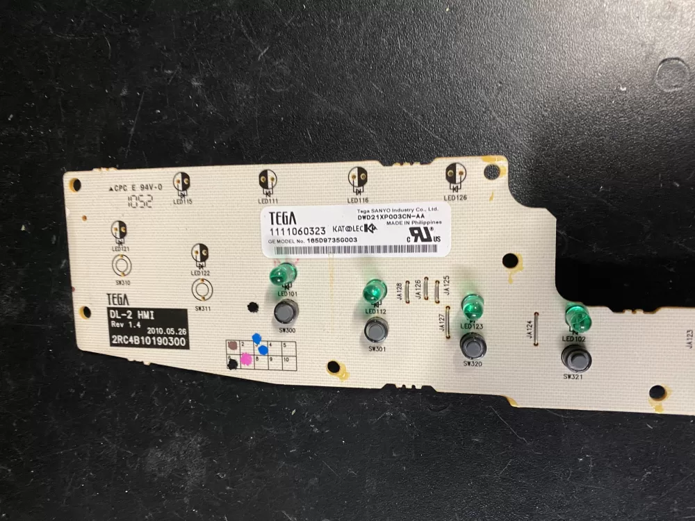 GE 165D9735G003 Dishwasher Control Board Main AZ4874 | BK1217