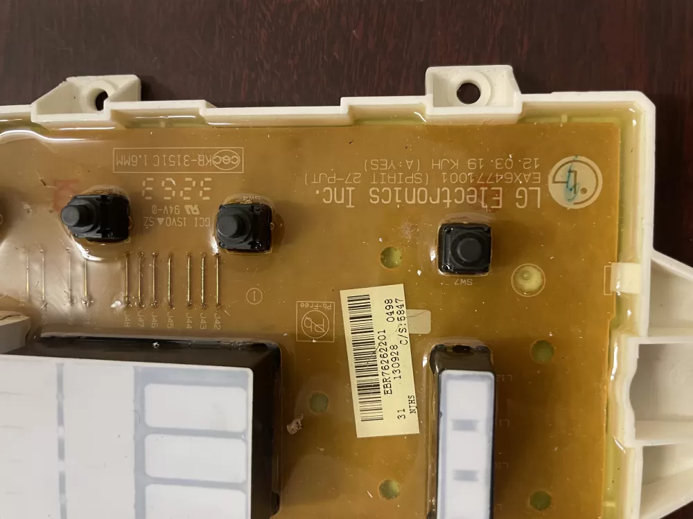 LG EBR76262201 EBR75446006 Washer Control Board AZ43512 | KM1749
