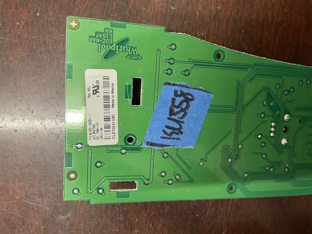 Kenmore 3407246 04 W10048200 Dryer LMUI W108200 Control Board AZ31746 | KM358