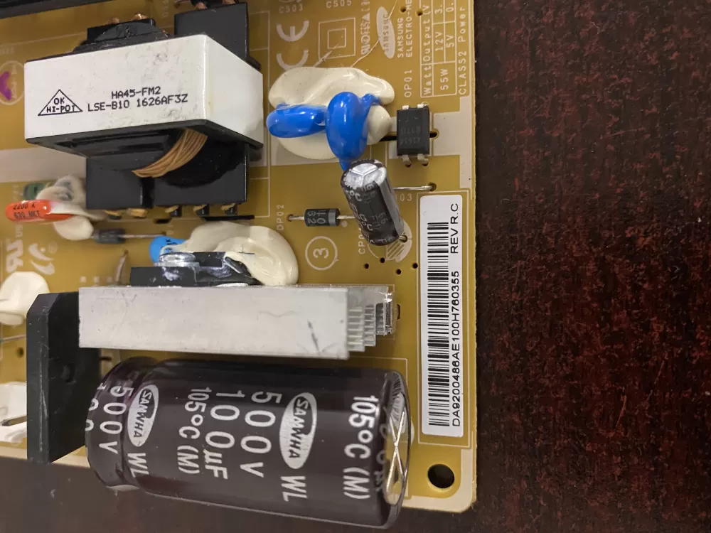 Samsung DA92 00486A Refrigerator Control Board AZ32748 | BK1681