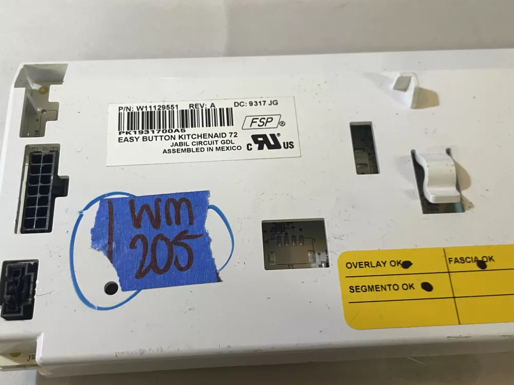 Whirlpool W11129551 Refrigerator Dispenser Control Board AZ109216 | Wm205