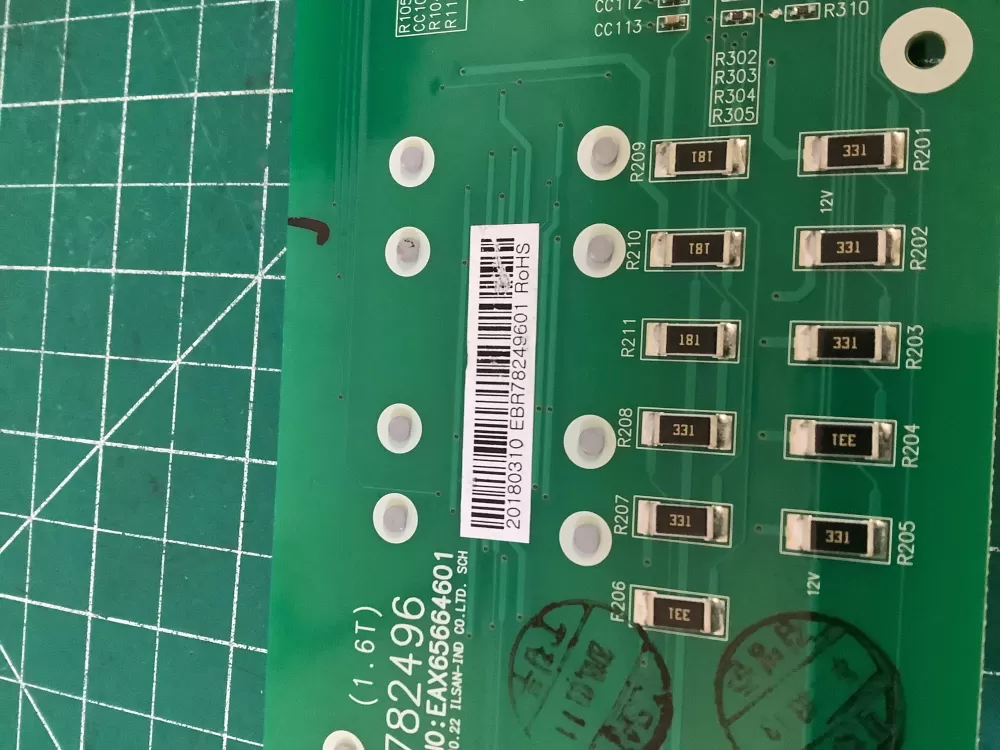 LG EBR78249601 Refrigerator Control Board AZ185448 | NR1835