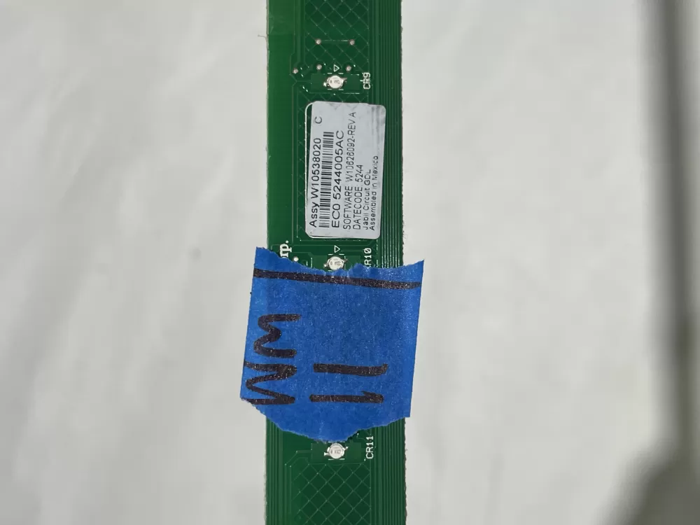 KitchenAid Whirlpool W10538020 Dishwasher Control Board AZ156494 | Wm10