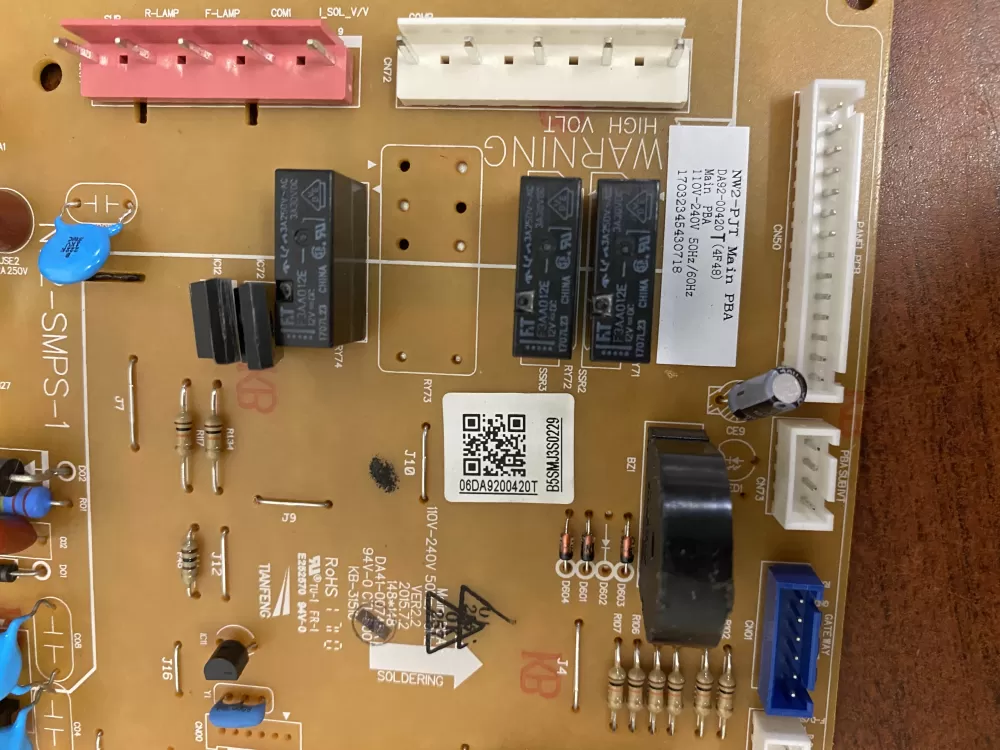 Samsung DA92 00420T DA9200420T Refrigerator Control Board AZ50191 | BK1825