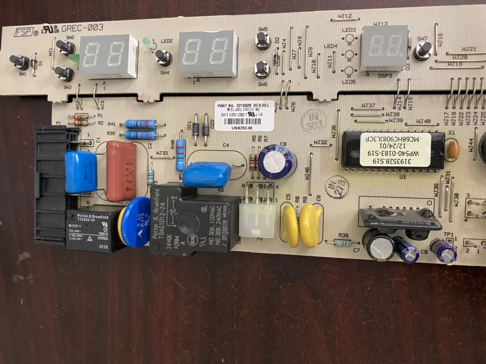 Kenmore Whirlpool 2216920 Refrigerator Control Board AZ54345 | BK1938