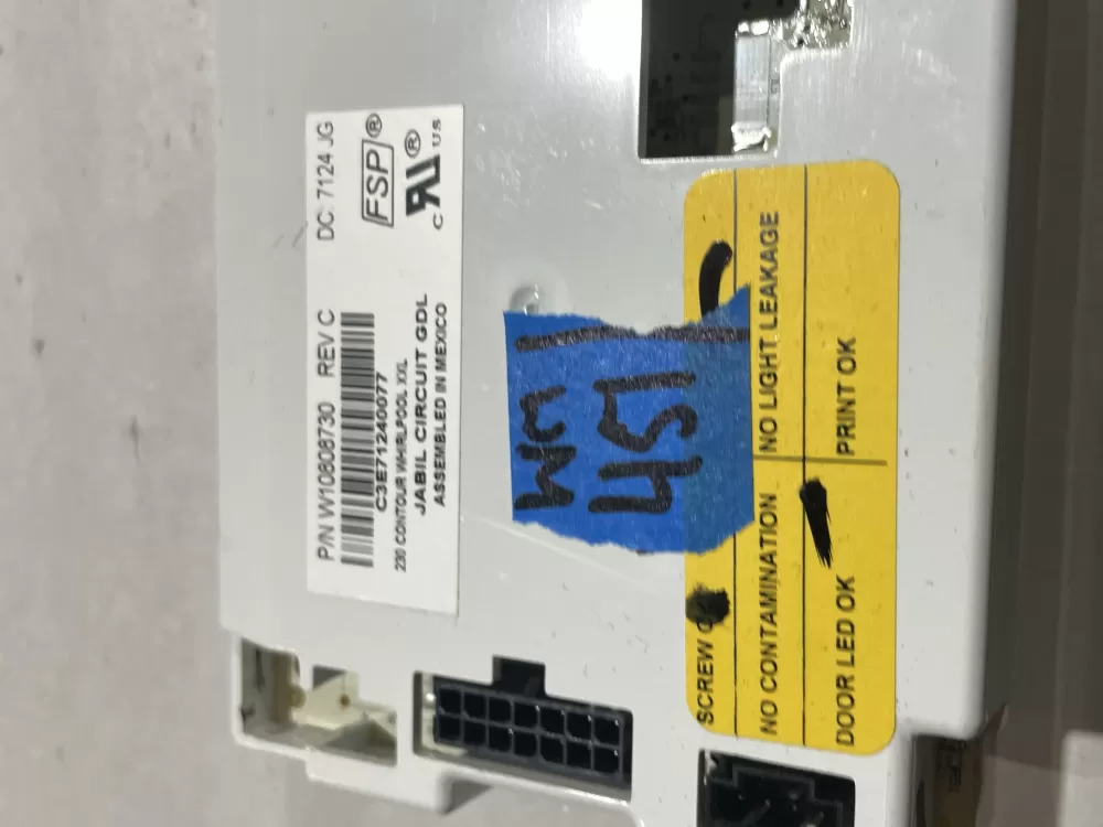 Whirlpool W10808730 Refrigerator Control Board Dispenser AZ184304 | Wm451