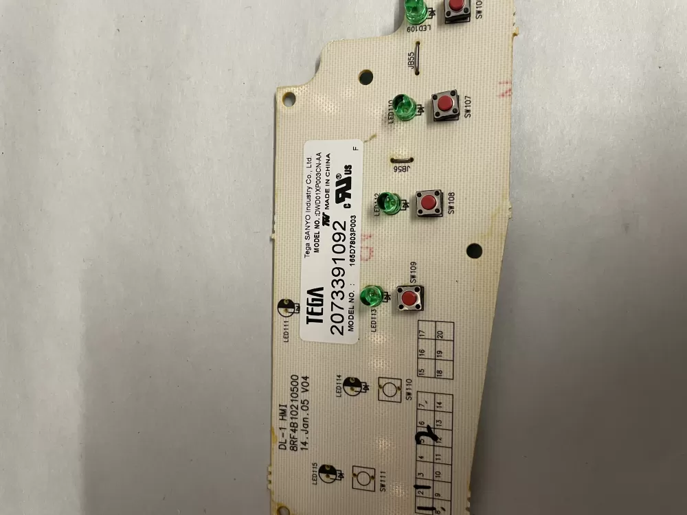 GE 165D7803P001 WD21X10378 Dishwasher Control Board AZ204013 | KM623