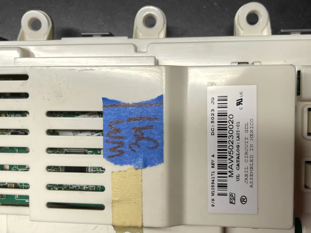 Whirlpool W10594171 interface Board AZ36673 | Wm391