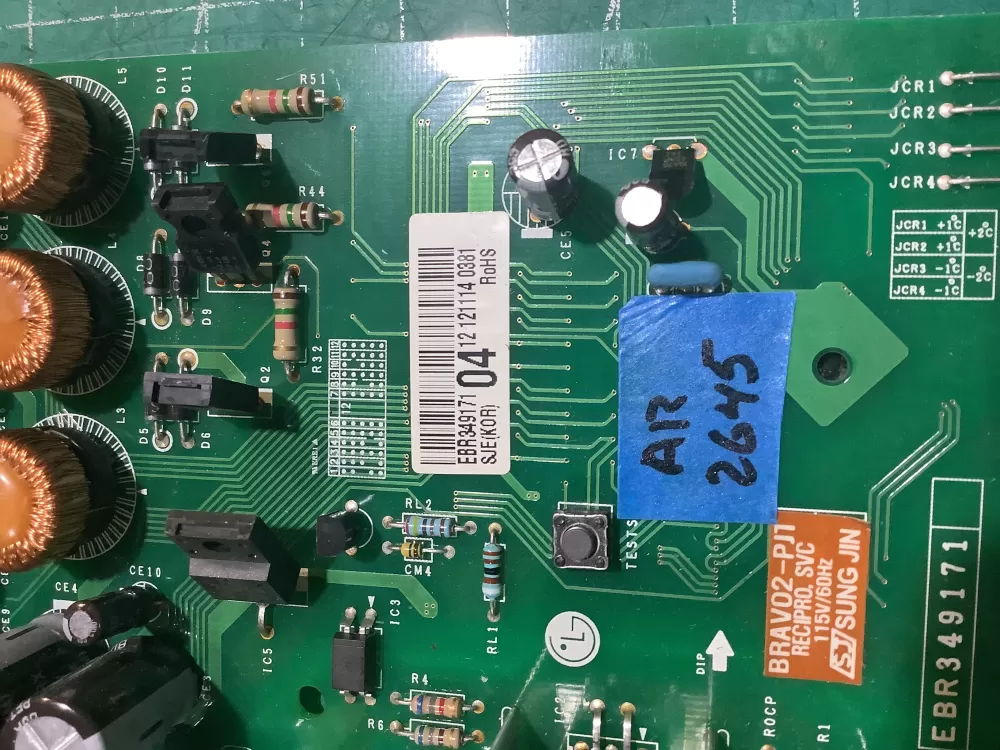LG Kenmore AP4450216 6871JB1431A Refrigerator Control Board AZ229844 | AR2645