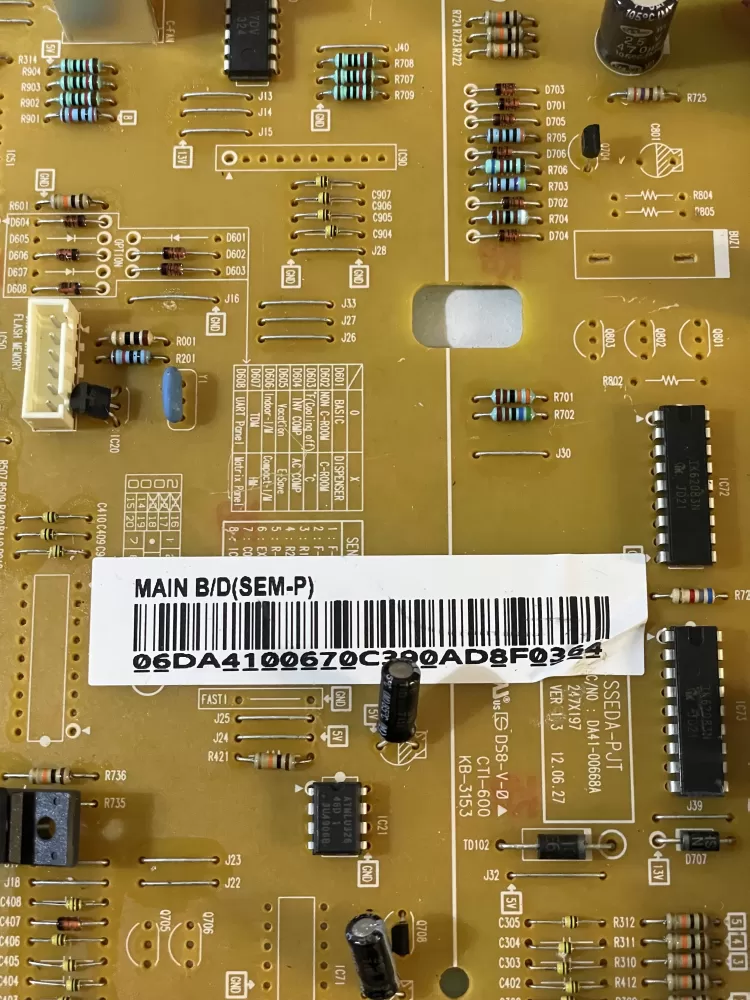 Samsung DA41-00670C DA41-00668A Refrigerator Control Board AZ130977 | KMV480