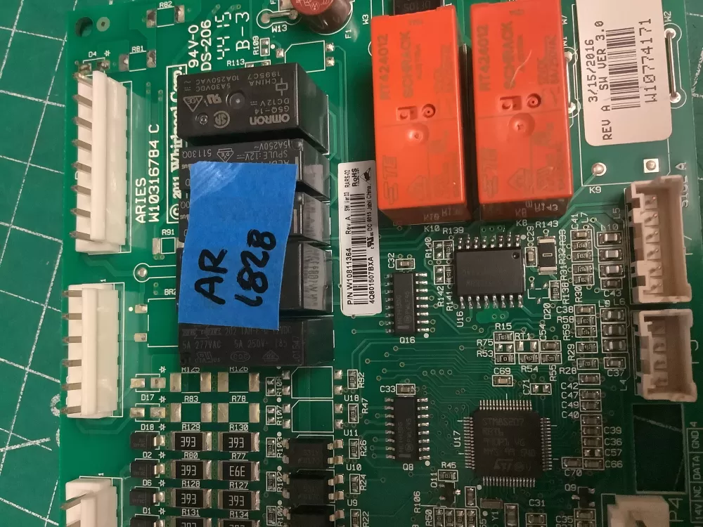 Whirlpool W10843055 Main Control Board AZ201125 | AR1828