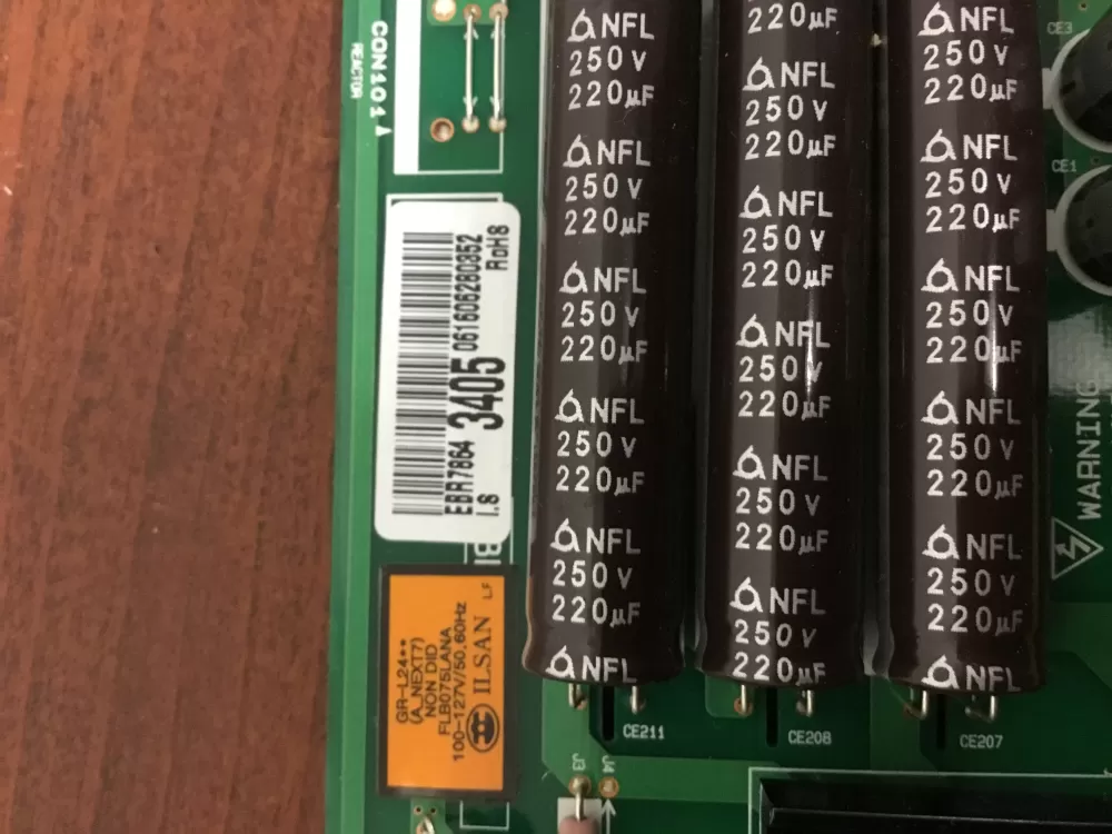 LG EBR78643405 CSP30020854 Refrigerator Control Board AZ35368 | NR14