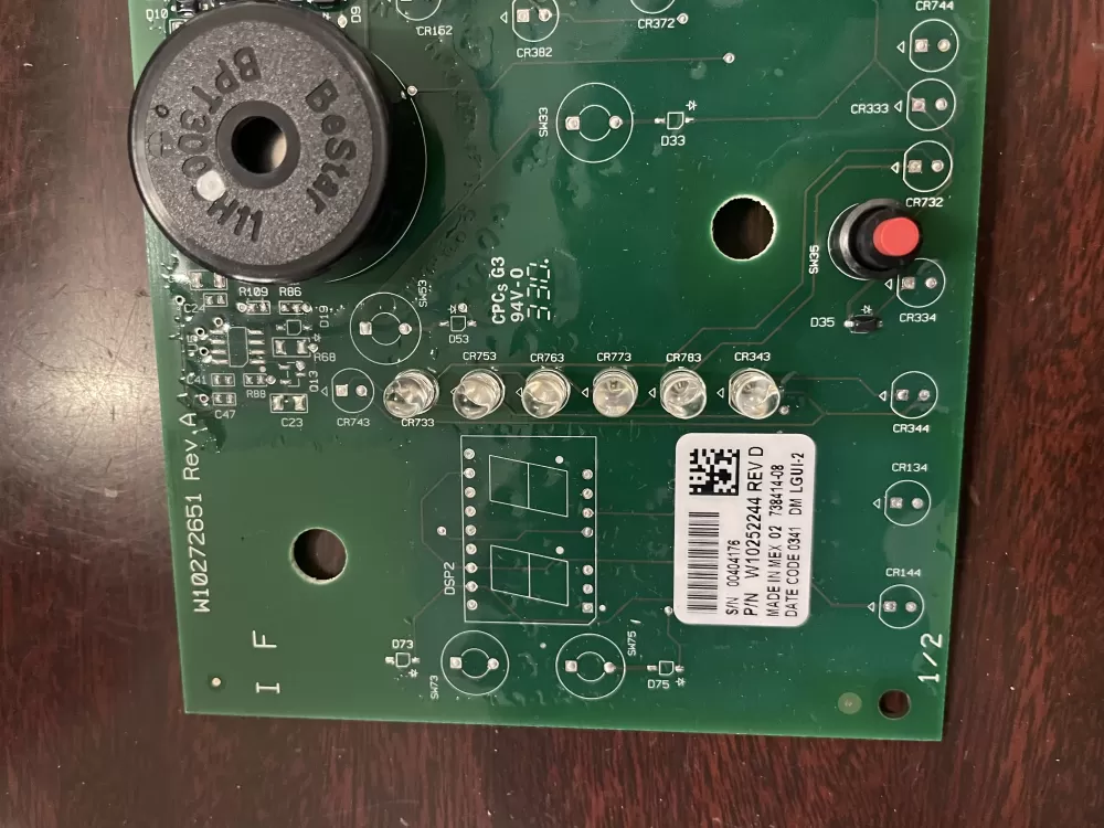 Whirlpool W10252244 Dryer Control Board AZ48008 | KM696