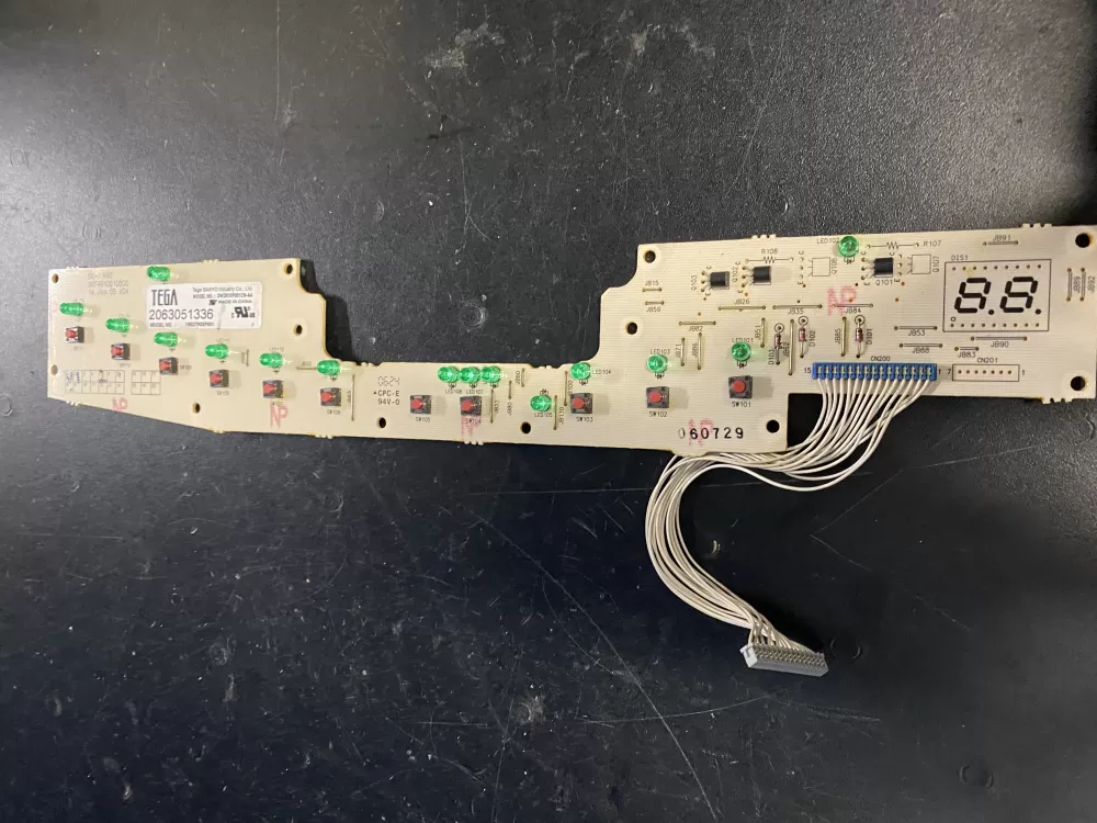 GE 165D7803P001 Dishwasher Control Board