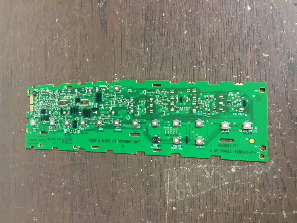 Fisher & Paykel 421098  421098P  420042-F1  420043-F1 Washer Keyboard Control Board