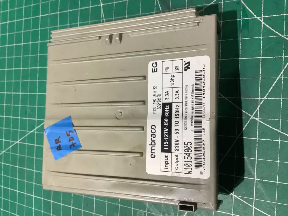 Whirlpool W10154805 Refrigerator Inverter Control Board AZ196829 | AR705