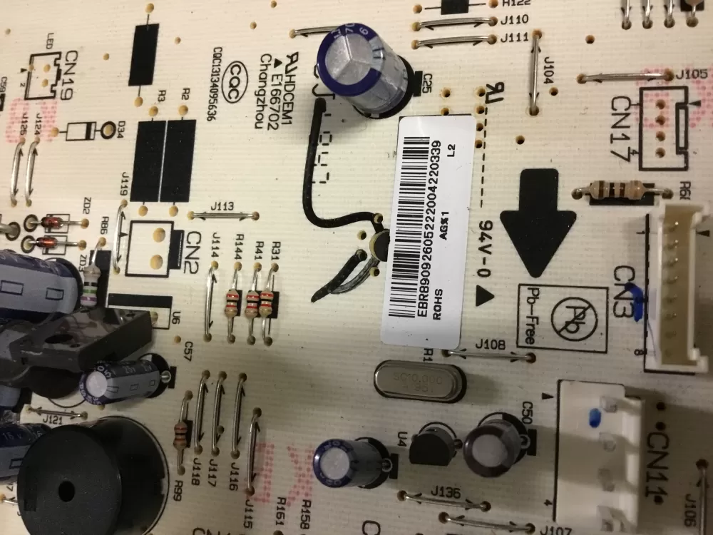 GE Microwave Control Board Electronic Ebr89092605 Ebj63850001 AZ102929 | NR365