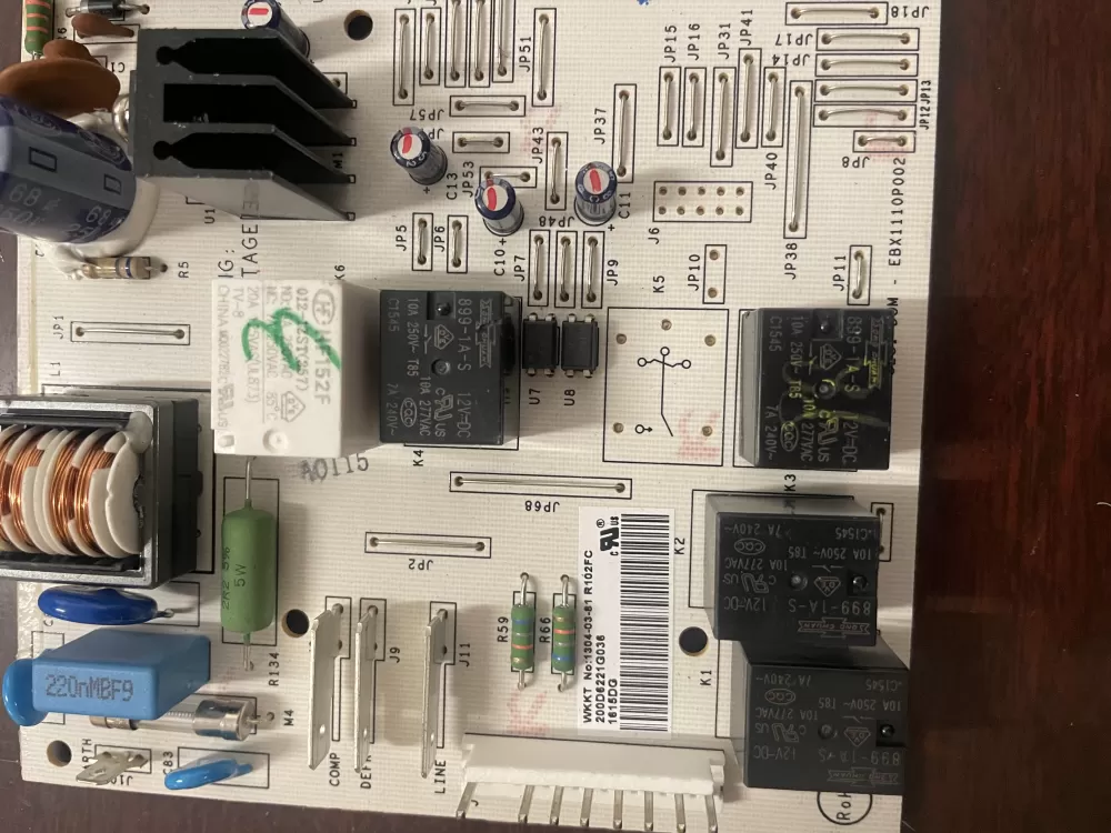 GE 200D6221G028 EBX1110P002 Refrigerator Control Board AZ37065 | KM91