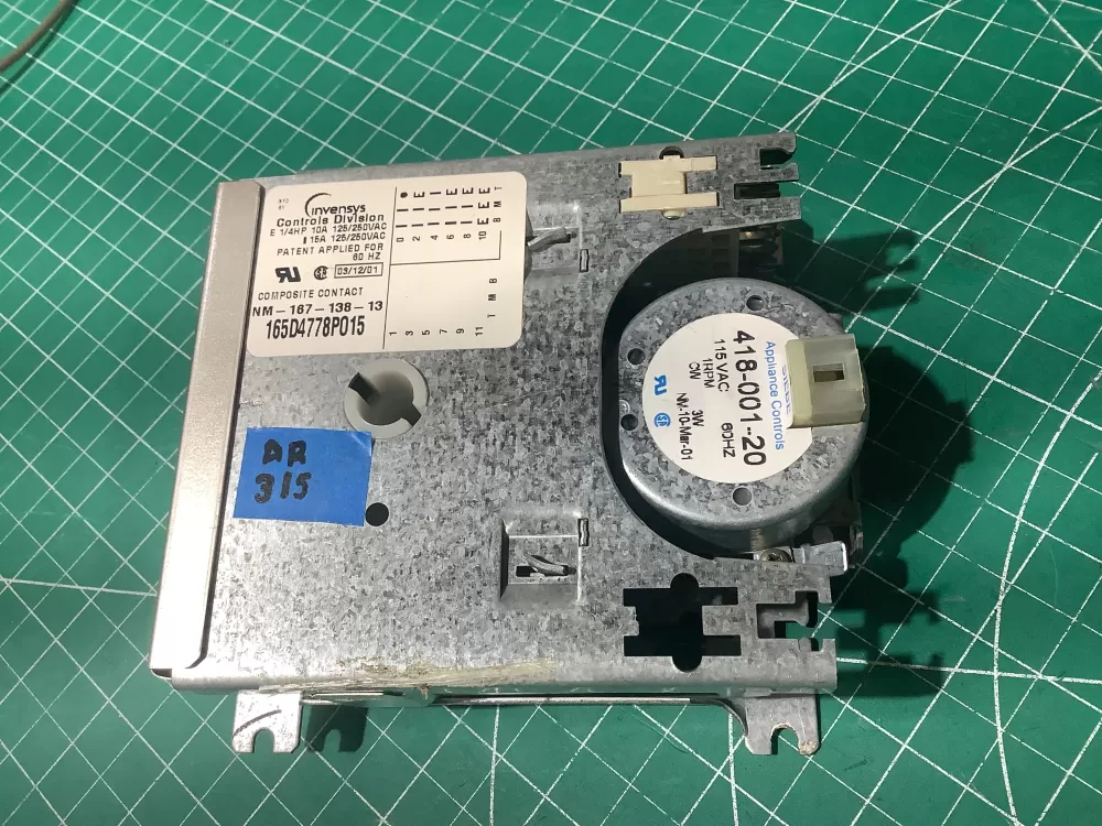 GE 165D4778P015 Kenmore Whirlpool Dishwasher Timer AZ190306 | AR315