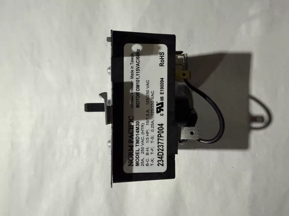GE WE04X24550  AP6031056  WE04X24549  4546121  PS11763064  TMD14M30  234D2377P004 Dryer Timer
