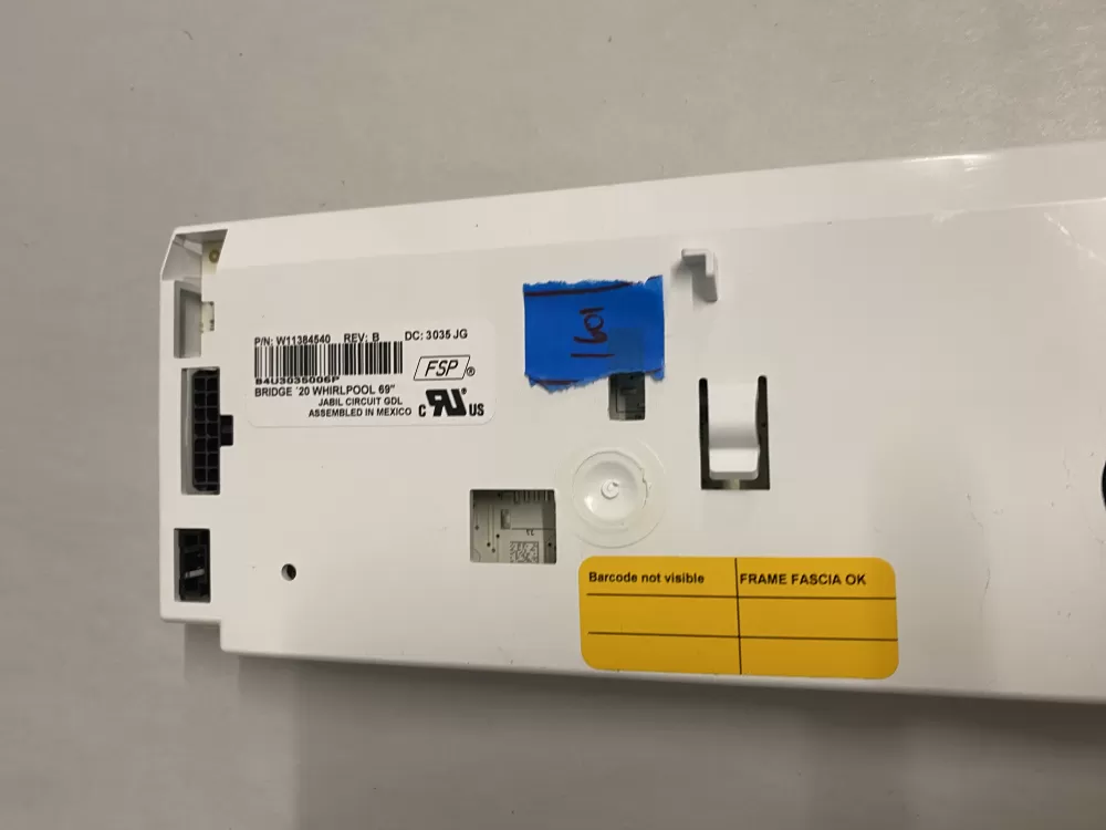 Whirlpool W11566894 PS16660466 Refrigerator Control Board AZ212882 | BK1601