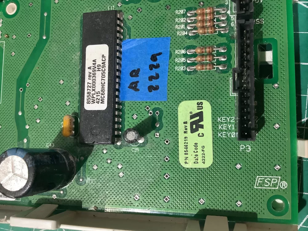 Whirlpool Kenmore WP8546219 3980062 A Dryer Control Board AZ193577 | AR2229