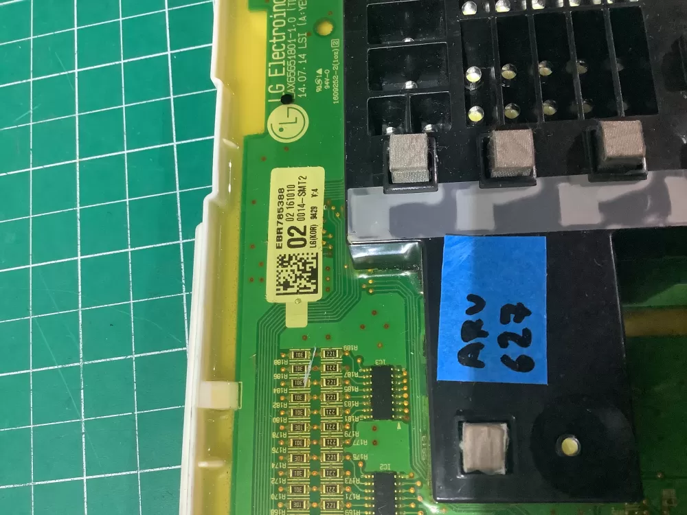 LG EBR78538802 Washer Display Control Board UI AZ190388 | ARV627