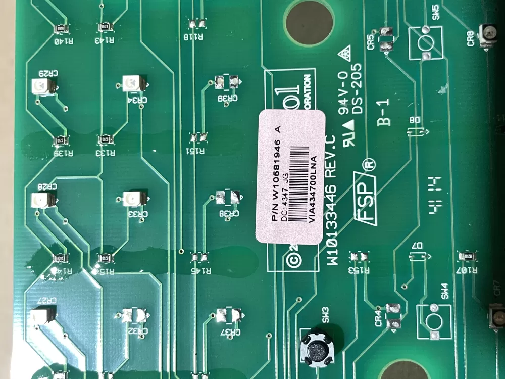 Whirlpool W10581946 Washer Control Board AZ77933 | Wmv580
