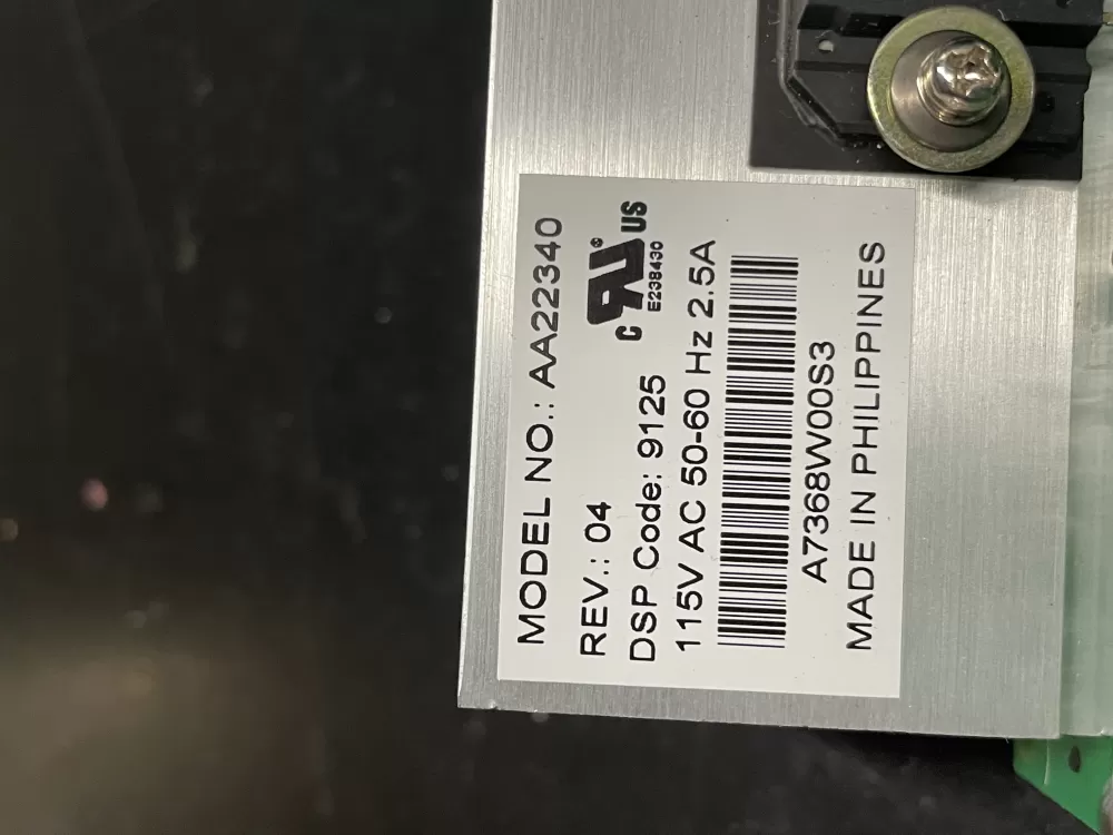 Whirlpool Kenmore AA22340 Washer Control Board Motor AZ4936 | Wm1578