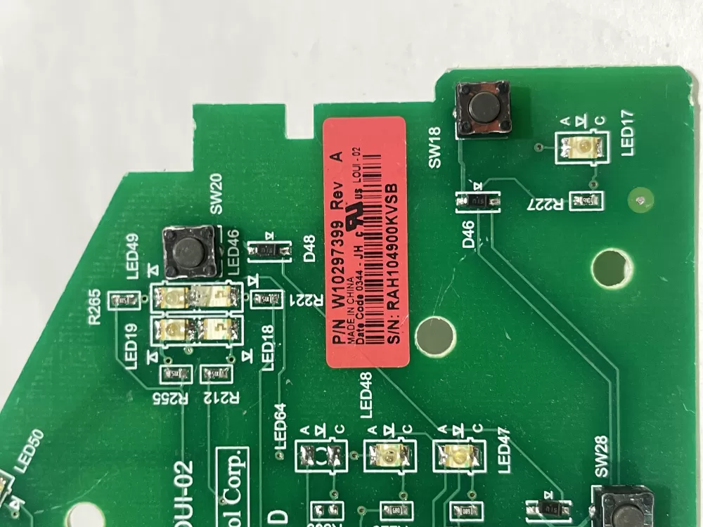 Whirlpool W10297399 W10211353 Washer Control Board AZ153976 | Wm2515