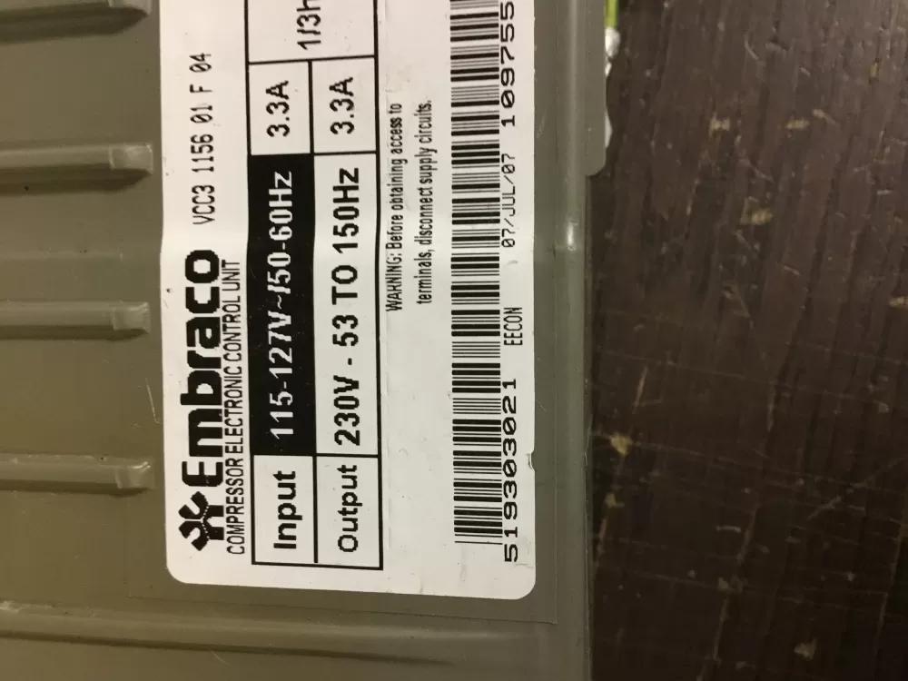 GE 519303021 Refrigerator Invter  Control Board AZ4755 | NR460