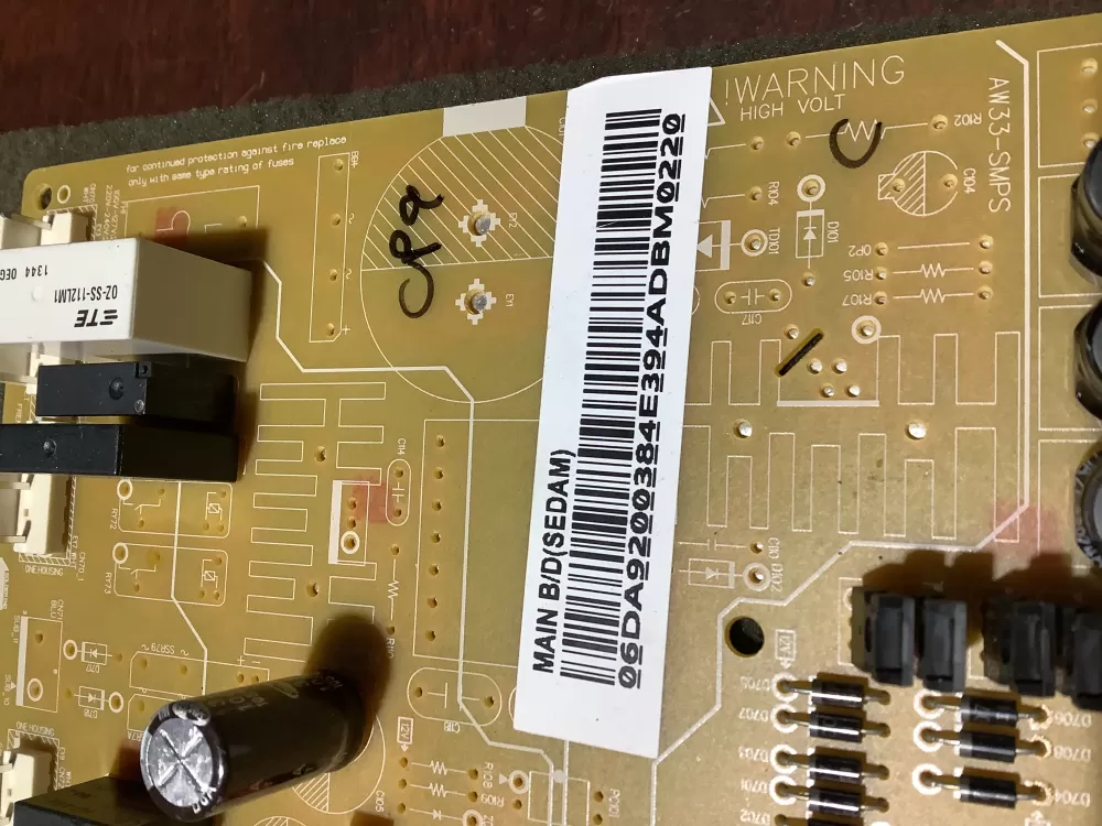 Samsung DA92 00384E Refrigerator Control Board AZ113067 | NR2123