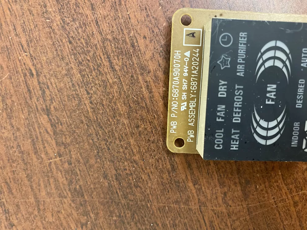 LG 6871A20244A 6870A90070H Air Conditioner D-hum Control Board AZ33637 | BK1685