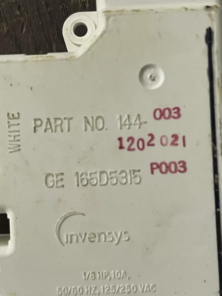 GE Hotpoint 165D5315P001 Dishwasher Timer AZ39165 | Wm480