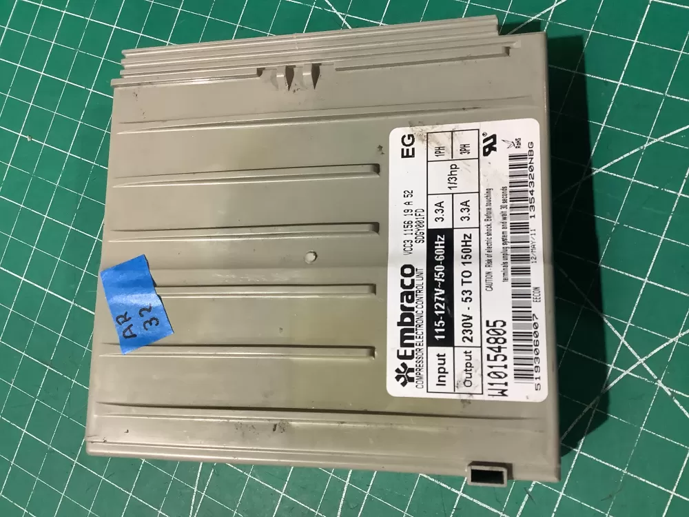 Whirlpool W10154805 Refrigerator Inverter Control Board AZ197358 | AR32