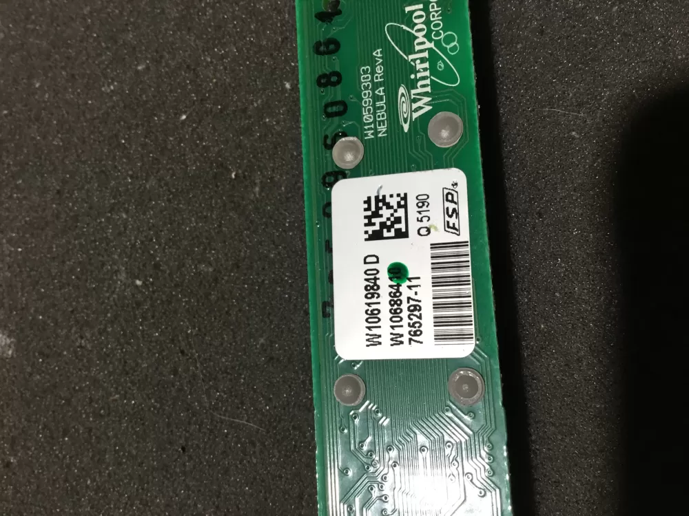 Whirlpool Maytag W10619840 Dishwasher Control Board AZ83929 | NR356