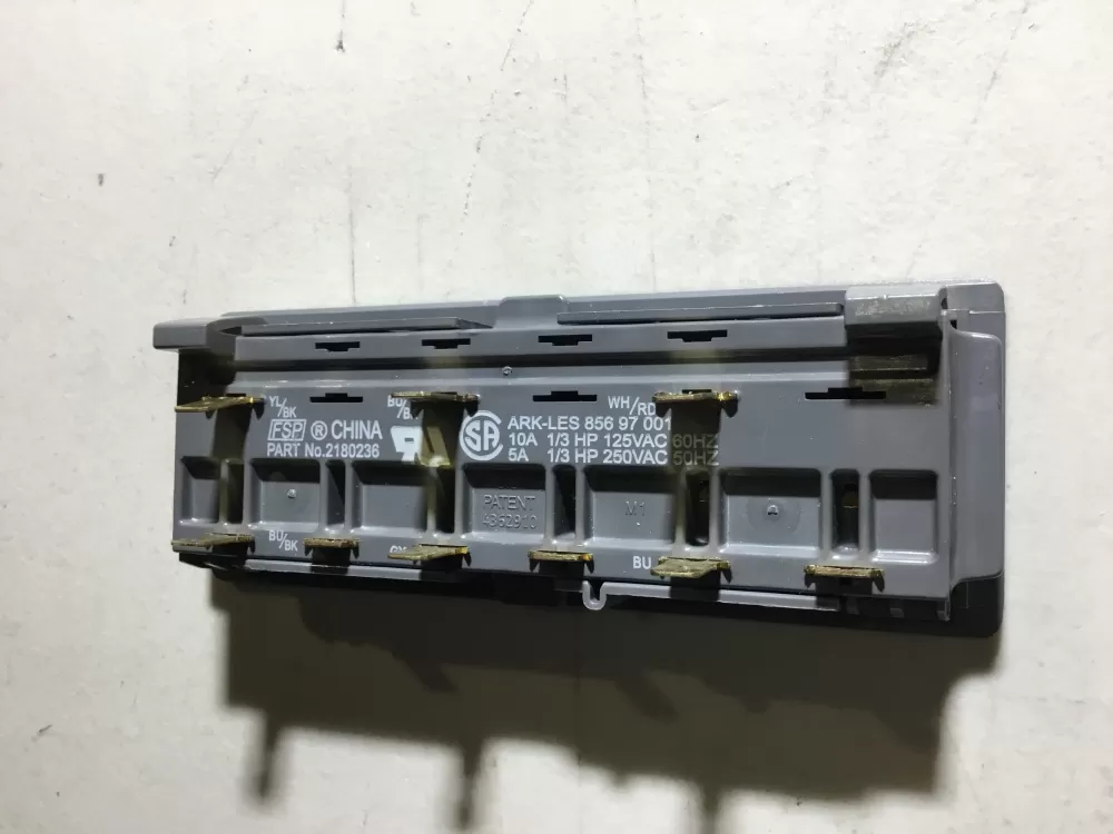 Whirlpool  Maytag  KitchenAid  Kenmore AP6005966 2180236 WP2180236 PS11739028 Refrigerator Control Board Dispenser Switch